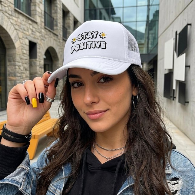 Boné Mantenha-se Positivo (Criador carregado)