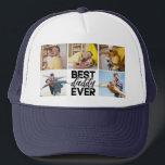 Boné Manutenção da melhor colagem de fotos do Dia de os<br><div class="desc">Que presente único e pensativo! A coleção personalizada de fotos "Melhor Pai Nunca" que é uma forma personalizada e emocionante de celebrar um pai especial. Com um design personalizável,  você pode adicionar suas fotos favoritas dos momentos mais memoráveis do pai,  fazer-o como um presente que ele apreciará por anos.</div>