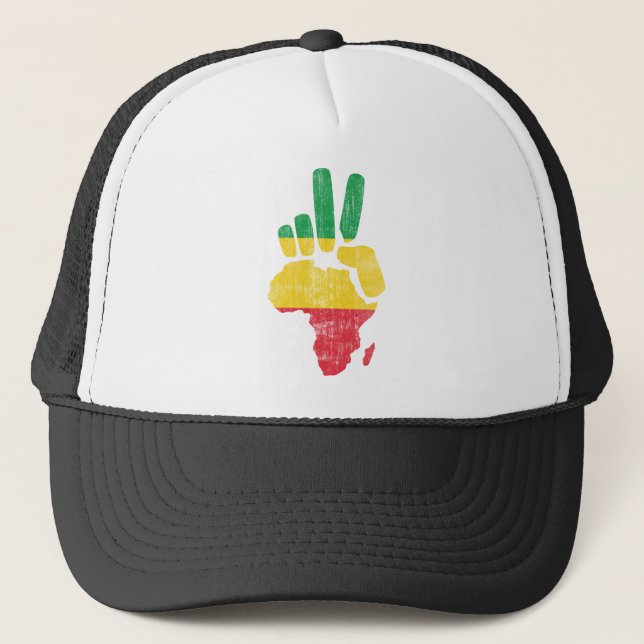 Boné mão da paz de darfur África (Frente)