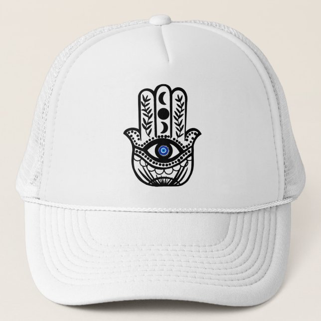 Boné Mão de Hamsa Fatima Mau Eye (Frente)