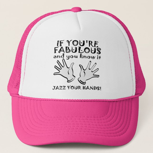 Boné Mãos de Jazz Fabulosas Chapéu de Caminhoneiro Cômi (Frente)