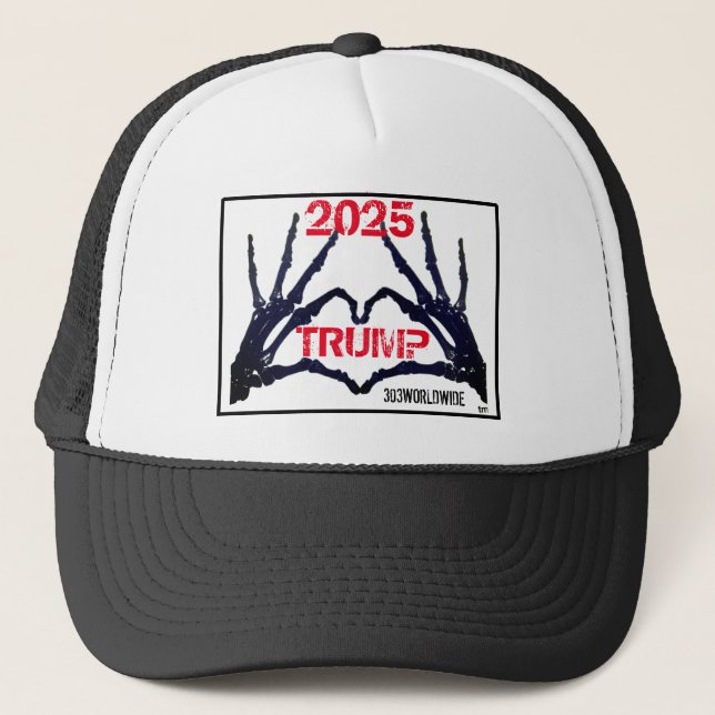 Boné Mãos do crânio "TRUMP 2025" T (Frente)