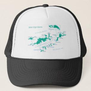 Boné Map/FLAG British Virgin Islands