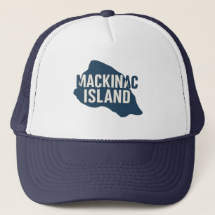 Boné Map Silhouette da Ilha Mackinac   Bold Michigan