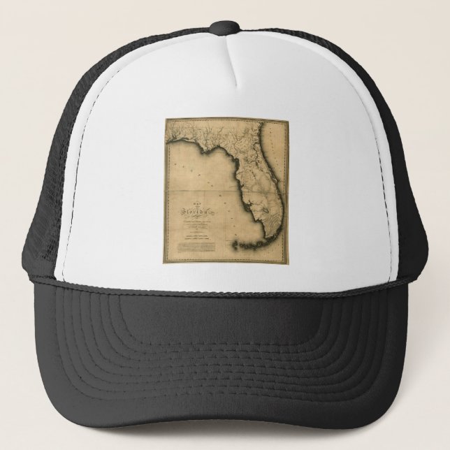 Boné Mapa 1823 de Florida (Frente)