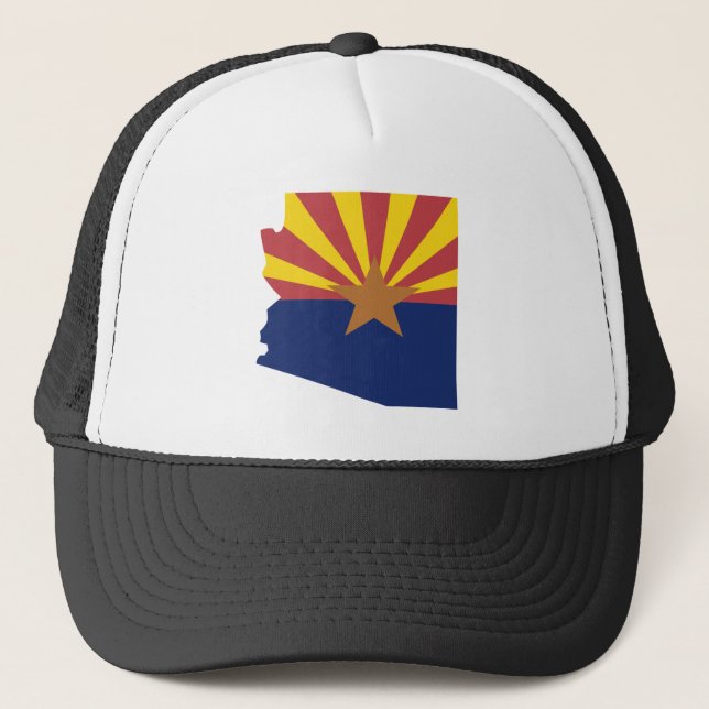 Boné Mapa da bandeira da arizona (Frente)