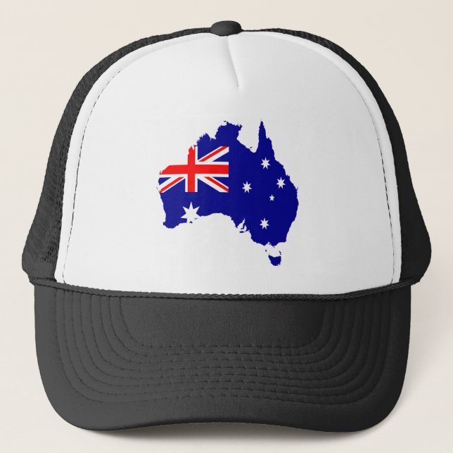 Boné Mapa da bandeira de Austrália (Frente)