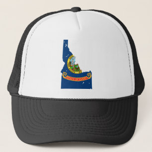 Boné Mapa da bandeira de Idaho