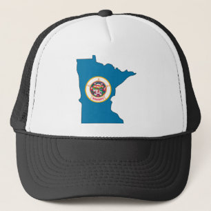 Boné Mapa da bandeira de Minnesota