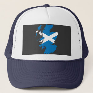 Boné Mapa da bandeira de Scotland