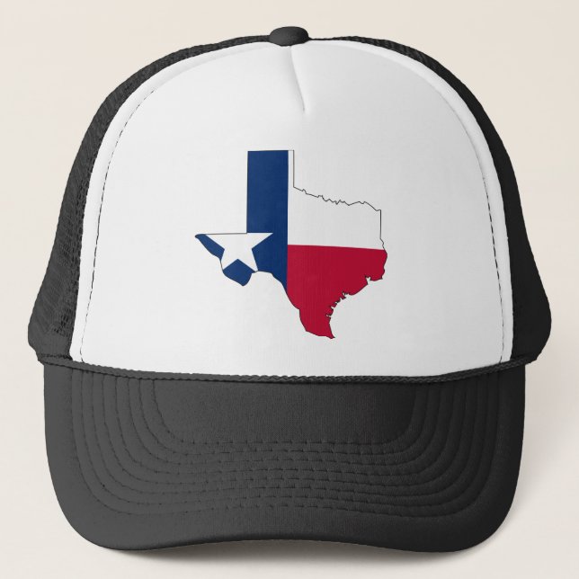 Boné Mapa da bandeira de Texas (Frente)