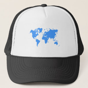 Boné Mapa Mundial - Azul Bebê
