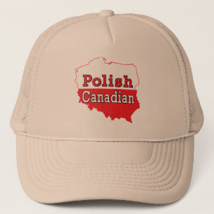 Boné Mapa Polonês Canadense