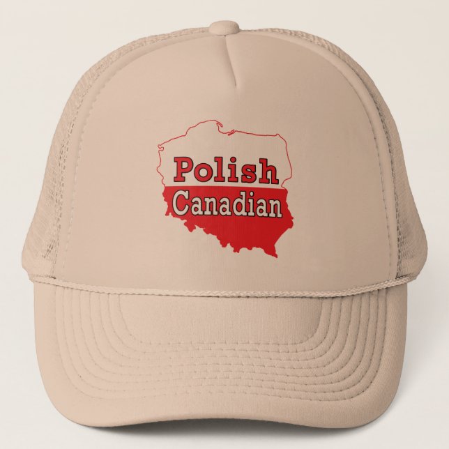 Boné Mapa Polonês Canadense (Frente)