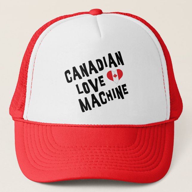 Boné Máquina canadense do amor (Frente)