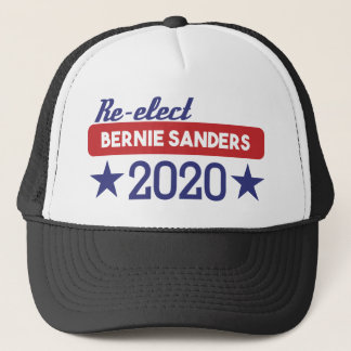 Boné Máquinas de lixar do Re-Elect Bernie 2020 estrelas