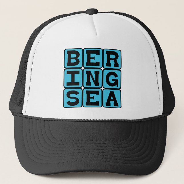 Boné Mar de Bering, Mar no Oceano Pacífico (Frente)