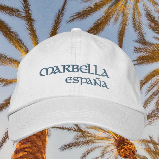 Boné Marbella España Espanha Beach Embroiderada Hat (Criador carregado)