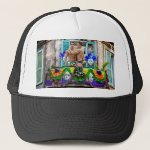 Boné Mardi Gras de SlipperyJoe mascara decorações de mi