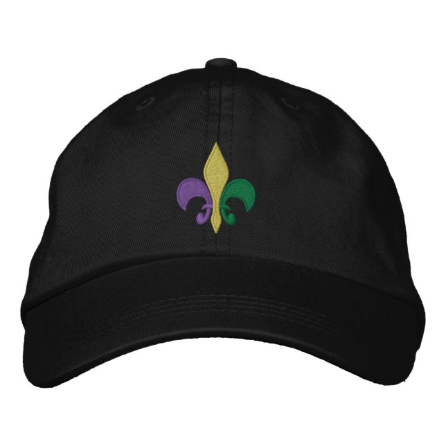 Boné Mardi Gras ~ Fleur De Lis (Frente)