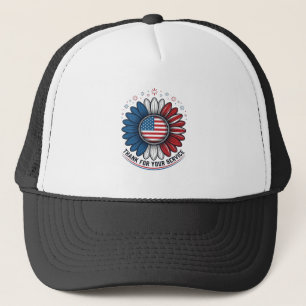Boné Margarida Patriótica Obrigado Pelo Seu Camiseta De