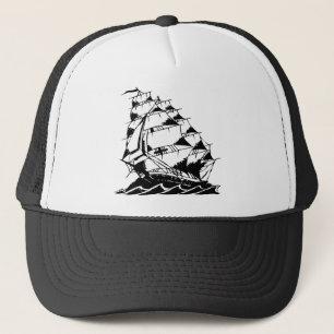 Boné Marinho do navio de navigação do tatuagem de Sko