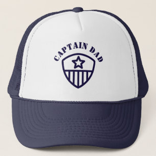 Boné Marinho Elegante Blue Capitão Pai Shield