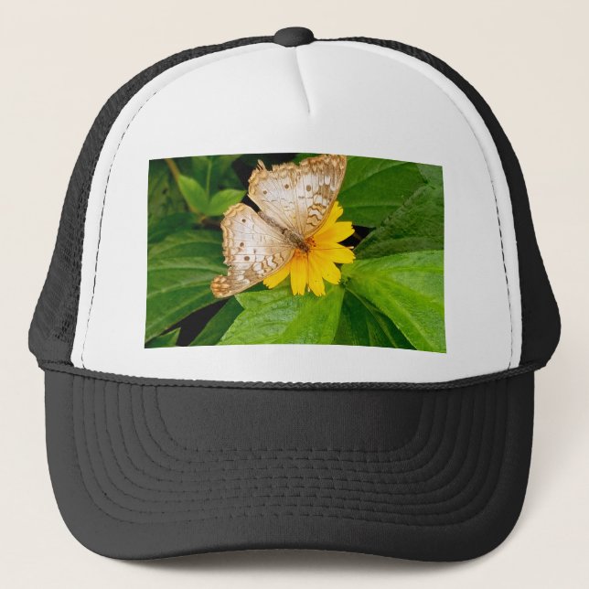 Boné mariposa branca-amarela (Frente)