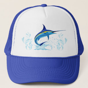 Boné Marlin Azul Saltando do Oceano