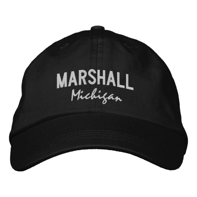 Boné Marshall Michigan Embroidered  Baseball Hat (Frente)