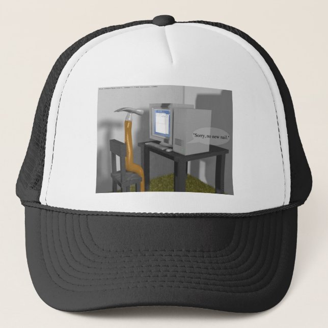 Boné Martelando no PC Presentes engraçados e camisetas (Frente)