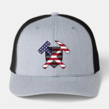 Martelo de Rocha de Geólogo com Bandeira Americana