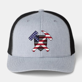 Boné Martelo de Rocha de Geólogo com Bandeira Americana