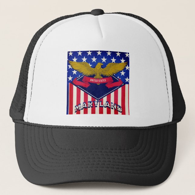 Boné Maryland EUA Flag (Frente)