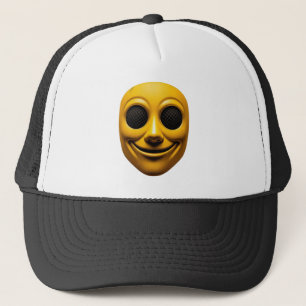 Boné Máscara de sorriso amarela