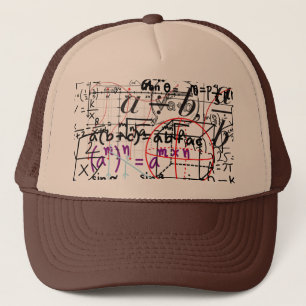 Boné Matemática do Trucker Hat com padrão