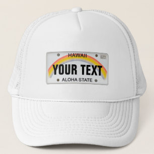 Boné Matrícula havaiana (customizável)
