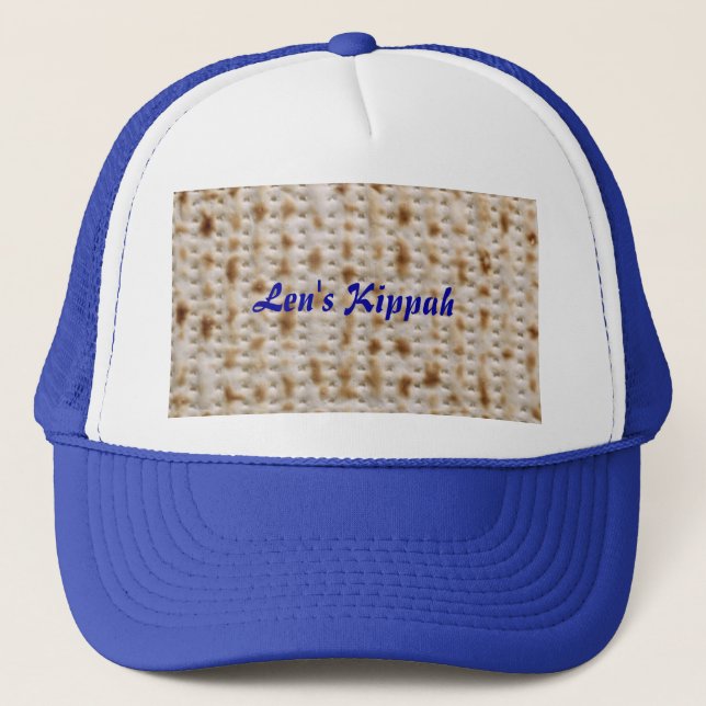 Boné Matzoh Personalizado Kippah Passover Pessach Seder (Frente)