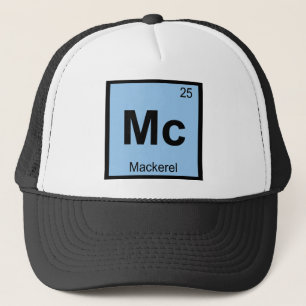 Boné Mc - Química do Peixe Cavala Símbolo da Tabela Per