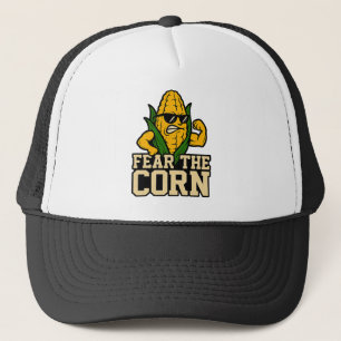 Boné Medo do Milho Funny Nebraska Corn Mascot Muscle