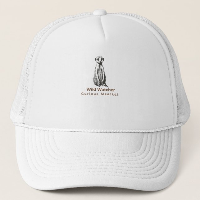 Boné meerkat engraçado (Frente)