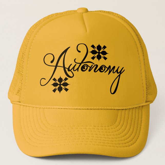 Boné Meio caminho não vai cortar o chapéu de caminhonei (Frente)