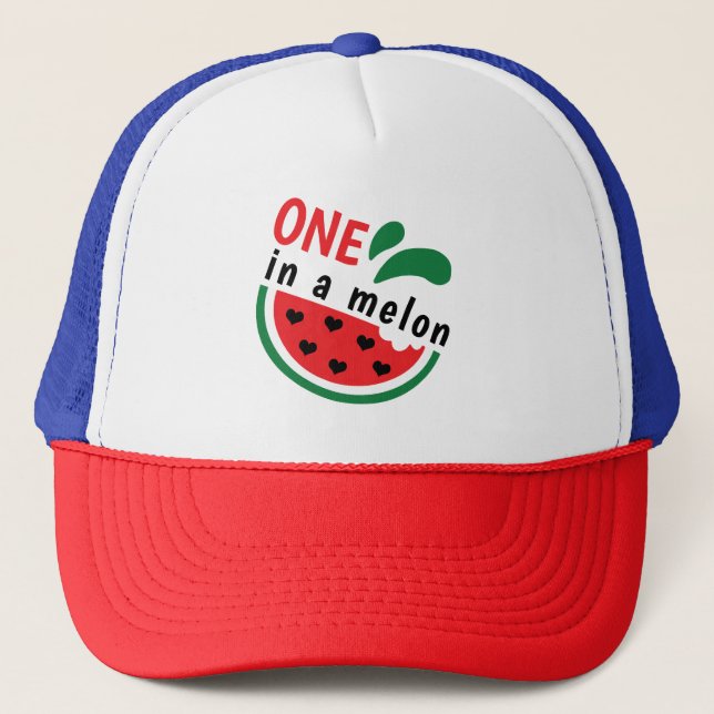 Boné Melancia de Coração ONE em um Melão (Frente)
