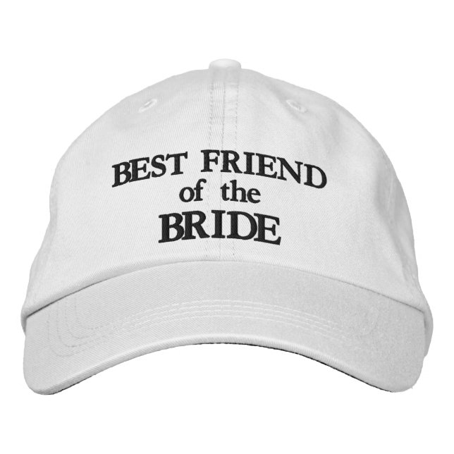 Boné Melhor Amiga da Noiva preto custom chic casamento (Frente)