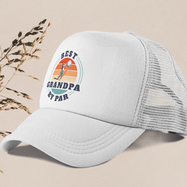 Boné Melhor Avô - Pai de Golfe Reformado Personalizado (Grandpa Fathers Day Trucker Hat)