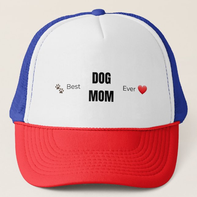 Boné Melhor Chapéu de Mãe de Cachorro de Todos os Tempo (Frente)