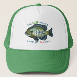Boné Melhor Hora Para Ir Pescar | Peixe Sunfish