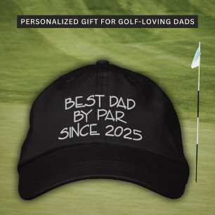 Boné Melhor Pai Pelo Par Desde Ano Golfeiro Bordado