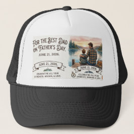 Boné "Melhor Pai" Personalizado de Pesca Dia dos Pais