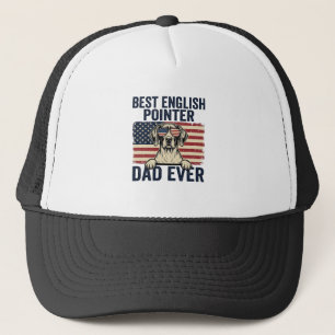 Boné Melhor Pai Pointer Inglês Patriota de Sempre Cacho